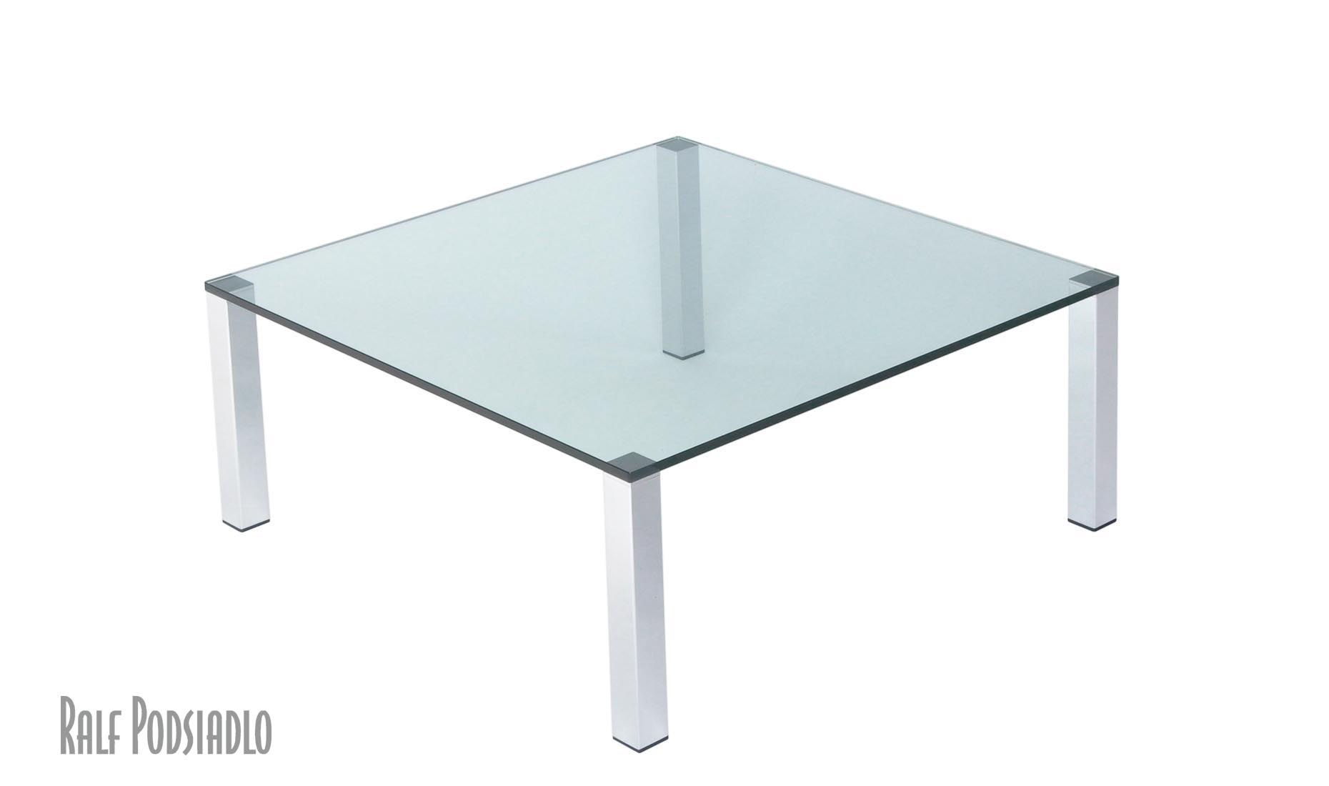 Couchtische rechteckig - Glas, Edelstahl oder Chrom