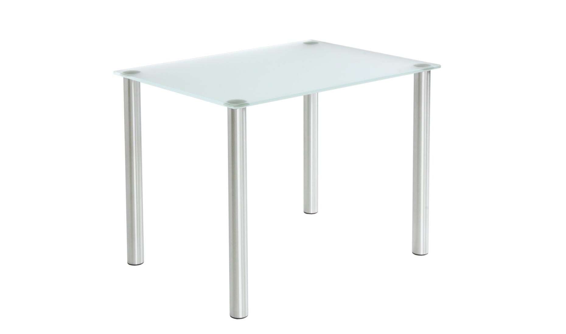 Esstisch, Küchentisch nach Maß, Weißglas Satinato