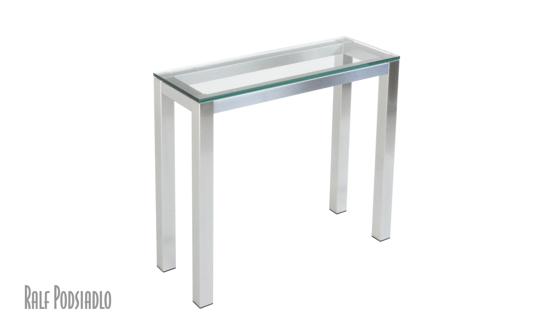 Konsole auf Maß, Glas: klar, Optiwhite, farbig, lackiert, matt