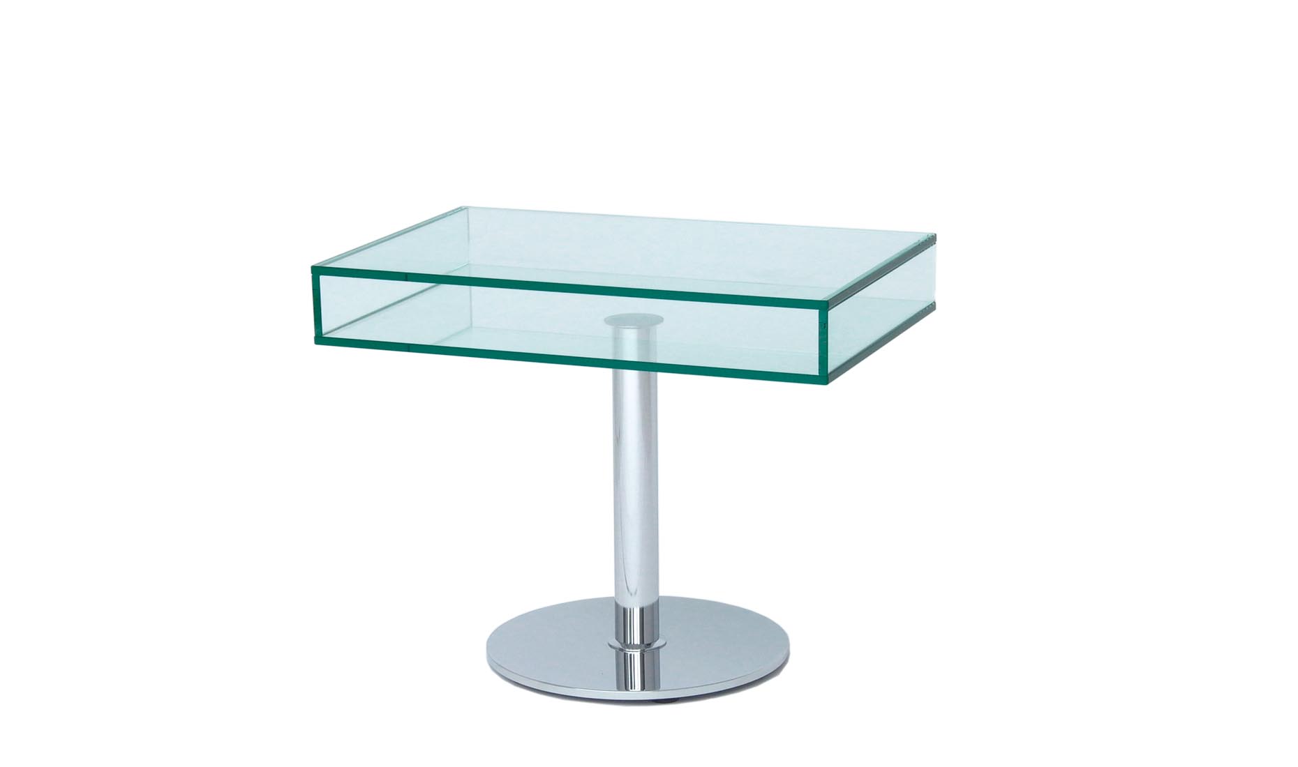 TV-Regale, TV-Konsolen, TV-Racks nach Maß - Glasmöbl - UV-Verklebt, Edelstahl / Chrom