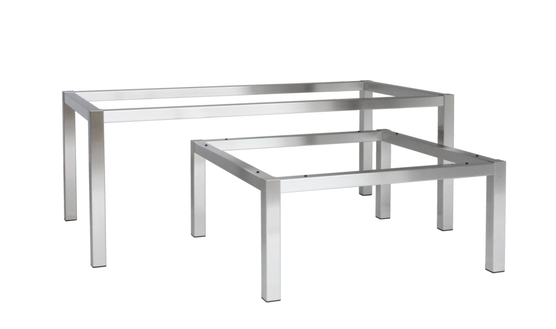 FRAME Tischgestelle für Glasplatten, Rahmen aus Edelstahl für Konsolen, Sideboard