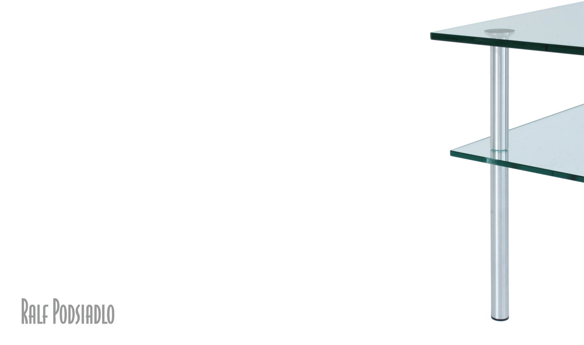 Couchtische mit Glas-Ablage - Höhe auf Maß