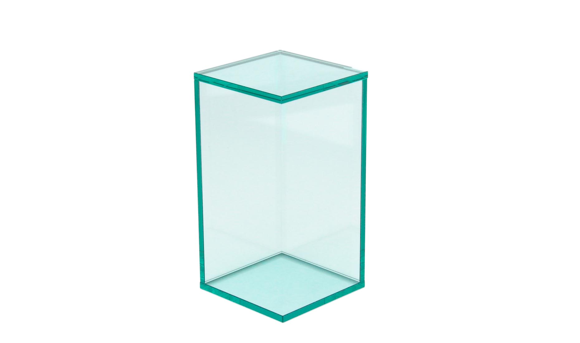 Nur Glas Moebel QUADER-OPEN-II UV-verklebt