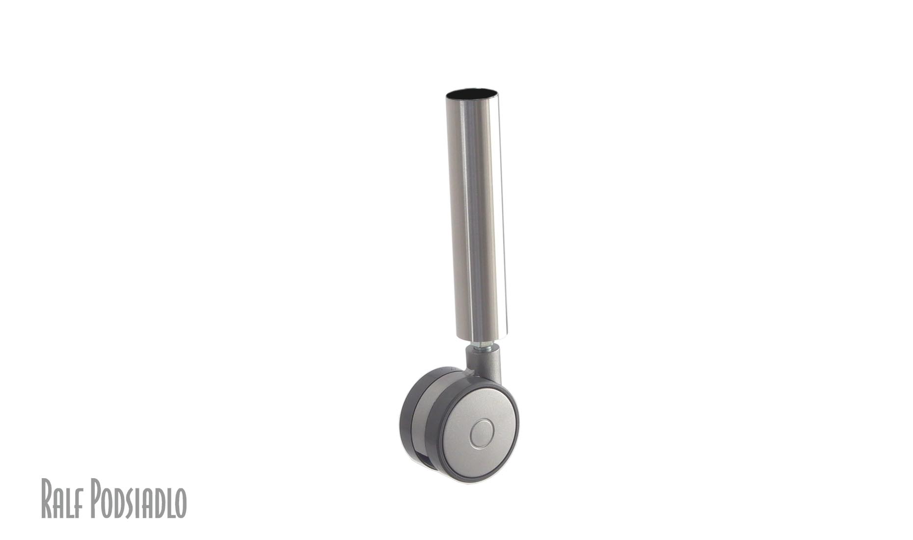 Rollen 60mm für Gestelle aus gebürstetem Edelstahl (Glasmöbel)